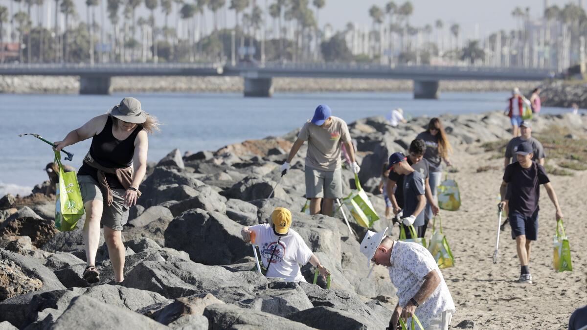 Cleaning the coast, today, is a positively Californian thing to do